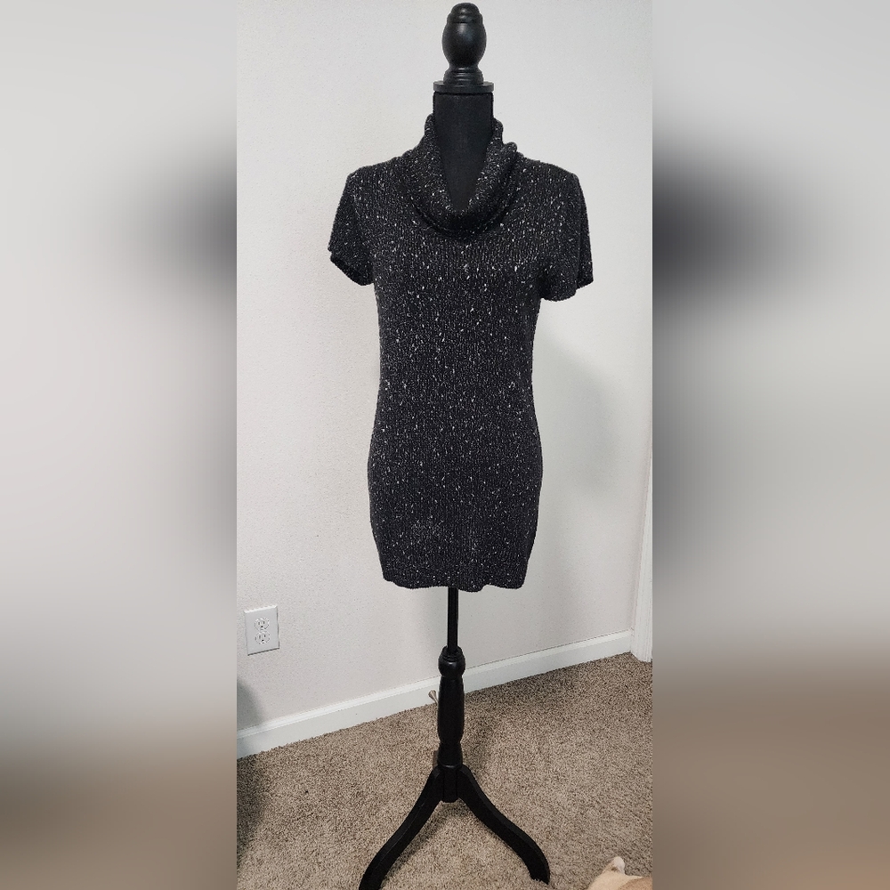 Women's Black Turtleneck Sweater